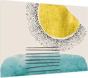 Obraz - Abstrakcyjny obraz plaży N⁰2 (70x50 cm)