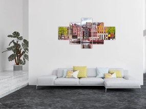 Obraz - Amsterdam, domy tańca (125x70 cm)