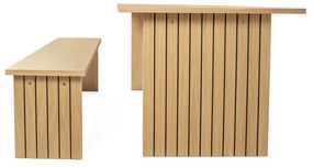 Stół z blatem w dekorze dębu 90x160 cm Stripe – Woodman