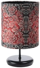 Czerwona lampka nocna z ozdobnym abażurem - 3X S376 G1-D26