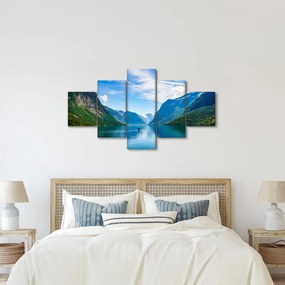 Obraz - Jezioro Lovatnet (125x70 cm)