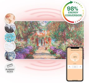Klarstein Wonderwall Art Smart 700W 60x120cm Obraz na podczerwień Ogród
