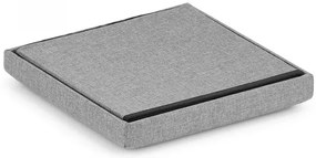 Szara kwadratowa pufa otwierana R9-C28