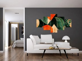 Obraz - Geometryczne motywy naturalne II. (125x70 cm)