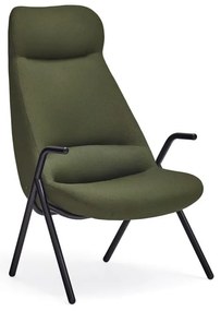 Zielony fotel Teulat Dins, wys. 114 cm