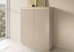 Komoda Miraza 2-drzwiowa MDF frezowany front nowoczesna salon