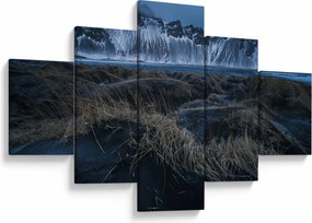 Obraz z widokiem na islandzkie szczyty (125x70 cm)