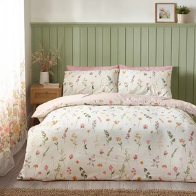 Różowa pościel dwuosobowa 200x200 cm Countryside Floral – Catherine Lansfield