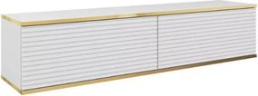 Nowoczesna wisząca szafka RTV Melvo 135 cm z push to open i pojemnym wnętrzem