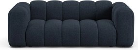 Ciemnoniebieska sofa z tkaniny szenilowej 200 cm Lupine – Micadoni