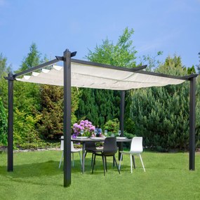Pawilon ogrodowy Vigo 2,95 x 2,95 m ecru PATIO