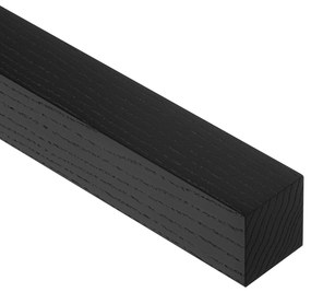 Czarna lampa wisząca LED 100 cm z drewna jesionowego L100KB-4K-SCHWARZ