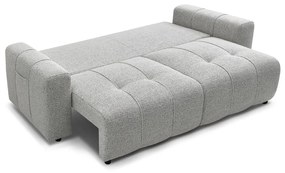Jasnoszara rozkładana/ze schowkiem sofa 248 cm Arsene – Bobochic Paris