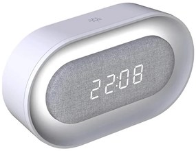 Lampka nocna LED z budzikiem KAJA LED/1,3W/5V 3000K, ściemnialna