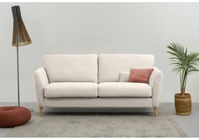Biała sztruksowa sofa 170 cm Paris – Scandic