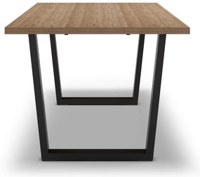 Stół z blatem w dekorze dębu 100x180 cm Francesca – Marckeric