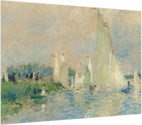 Obraz na szkle - Auguste Renoir, Regatta at Argenteuil, reprodukcje (70x50 cm)