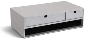 Kartonowy organizer na dokumenty z szufladką Ted Canvas Paper Laminate – Bigso