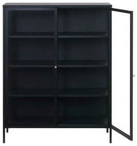 Czarna metalowa witryna 110x140 cm Carmel – Unique Furniture