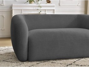 Ciemnoszara sofa z tkaniny szenilowej 160 cm Celine – Bobochic Paris