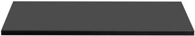 Czarny prostokątny blat do łazienki Z3-F01