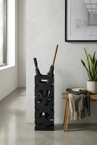 Czarny designerski stojak na parasole M9-R09