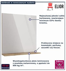 Wiszące lustro z pólką  B3-A98