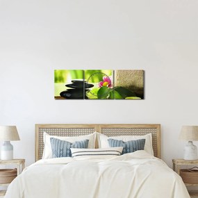 Obraz narzędzi do masażu (z zegarem) (90x30 cm)