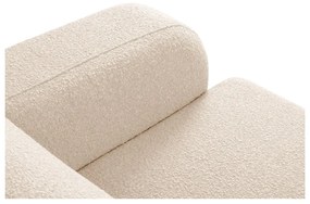 Beżowy narożnik z materiału bouclé (strona zmienna/w kształcie litery L) Molino – Micadoni Home
