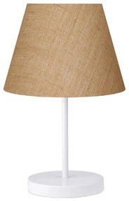 Lampa stołowa AYD 1xE27/40W/230V brązowa/biała