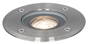 Nowoczesny zewnętrzny reflektor naziemny stalowy 35 mm regulowany IP65 - Delux