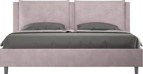 Łóżko bez stelaża tapicerowane 200x210 microfibra kolor lawendy Appia