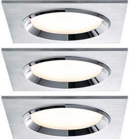 Paulmann 92696 - ZESTAW 3xLED/8W Ściemnialna oprawa wpuszczana DICE 230V