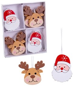 Drewniane ozdoby świąteczne zestaw 8 szt. 5 cm Figures – Casa Selección