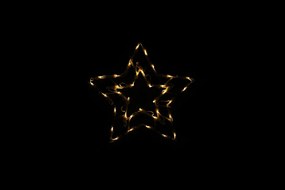 Świąteczna dekoracja LED w oknie - Gwiazda - 40 cm