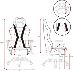 Fotel dla graczy Diablo X-Horn 2.0 King Size czarny
