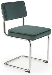 Zielone tapicerowane krzesło bauhaus - Radag