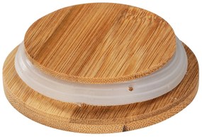 Pojemniki kuchenne ceramiczne DIAMOND, bambusowa pokrywa, 3 x 0,6 l, WENKO