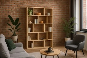 Regał w kolorze dąb artisan wiszący lub stojący - Junes