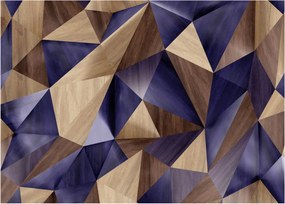 Obraz - 3D drewniane trójkąty (70x50 cm)
