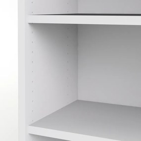 Wysoki regał do biura Prima 5 biały