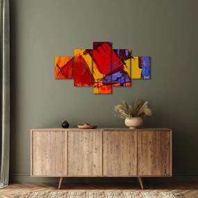Obraz abstrakcji (125x70 cm)