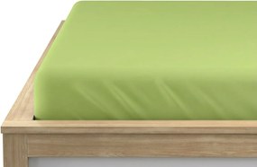 PrzytulneMieszkanie.pl Prześcieradło z gumką z mikrofibry pistacjowe 90 x 200 cm