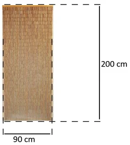Zasłona bambusowa 90x200 cm