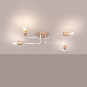 Żyrandol TIMBO 4 biały SOLLUX  LIGHTING