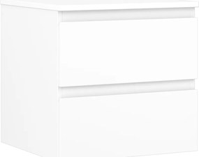 Mexen Orio szafka łazienkowa podumywalkowa 50 cm z blatem, 2 szuflady, biała mat - 91A10-05047-2-BFFC01