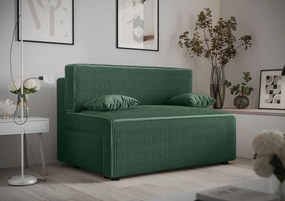 Ciemnozielona tapicerowana sofa rozkładana S8-R27