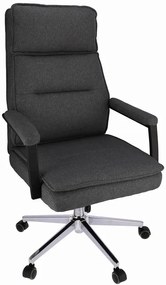 Ciemnoszary fotel tapicerowany regulowany A6-F45