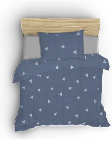 Niebieska pościel dwuosobowa 200x200 cm Üçgen – Mijolnir