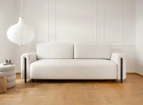 Sofa Arcadova biała/czarny z funkcją spania ELTAP